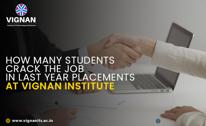 Students cracking the job placement at Vignan Institute